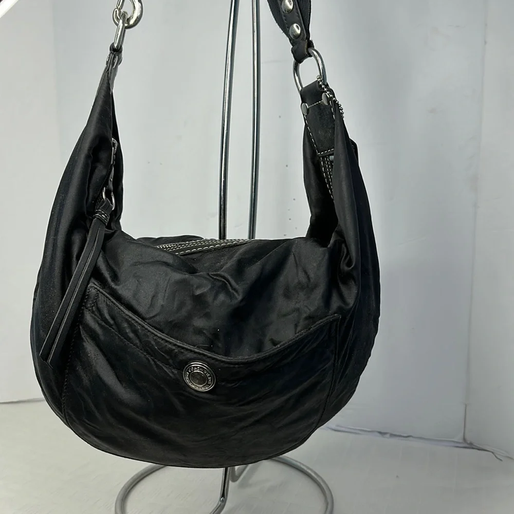 Coach Hampton weekend nylon with leather trim in black
